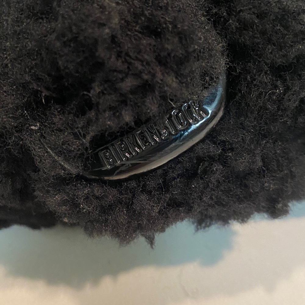 BIRKENSTOCK BOSTON SHEARLING MULE BUCKLE TEDDY BLACK BIRKS EU 37 WOMENS 6 MENS 4 - Picture 4 of 12